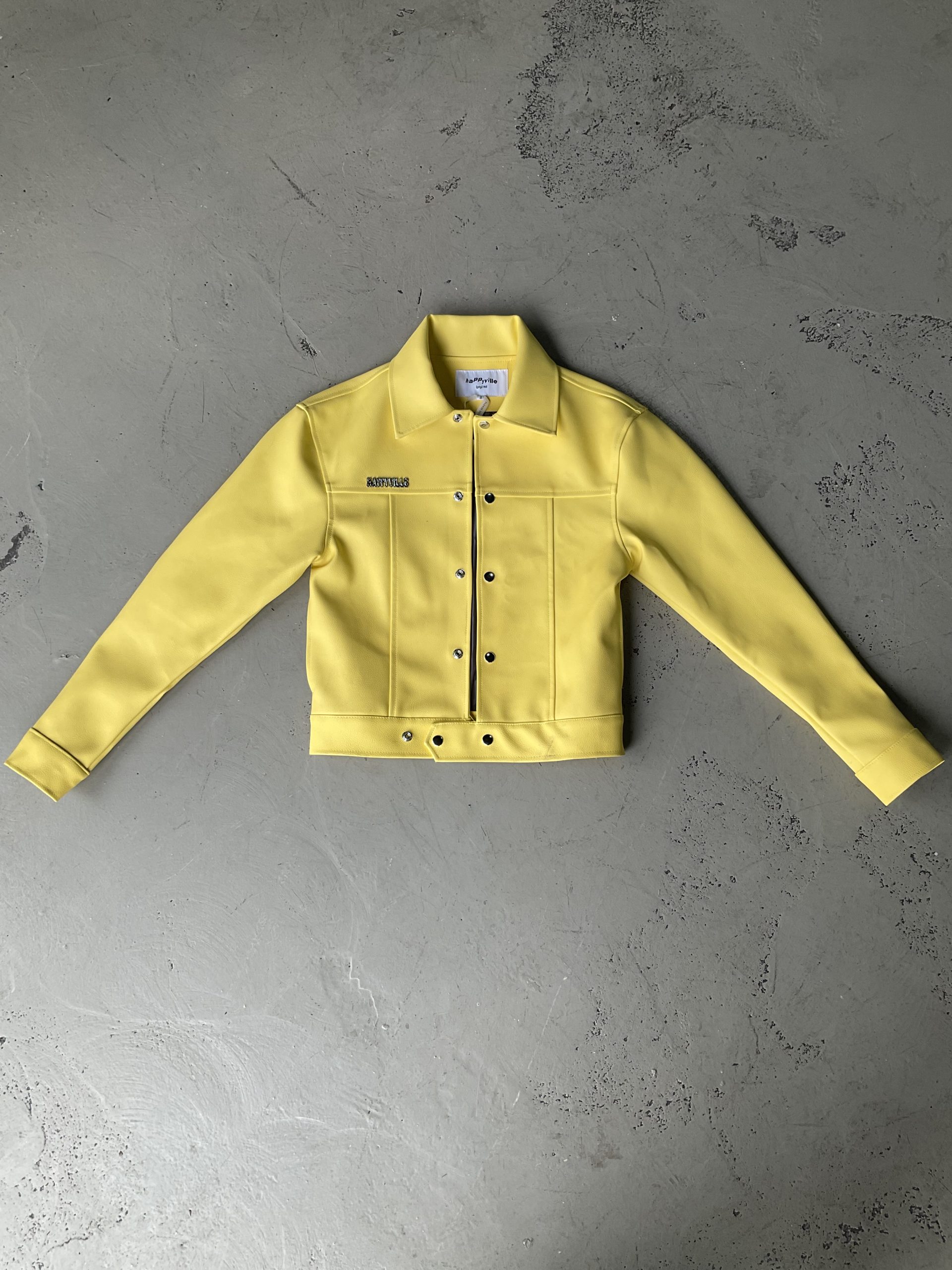 Canary Yellow Leather Jacket