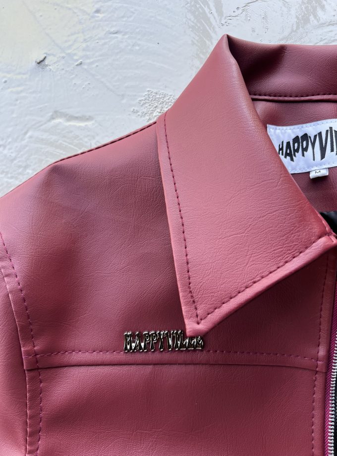 Maroon-Shade Leather Jacket